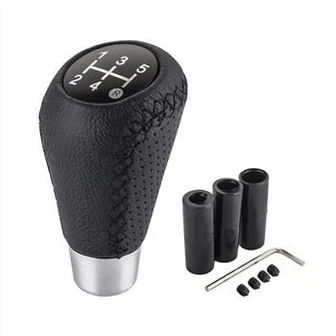 Car Leather Manual Gear Stick Shift Knob