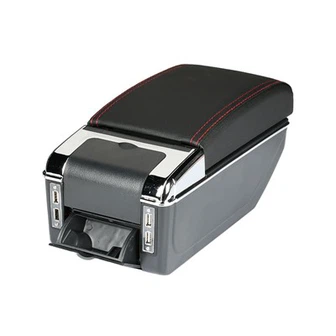 Car Universal Microfiber Armrest Box Cynhwysydd Consol